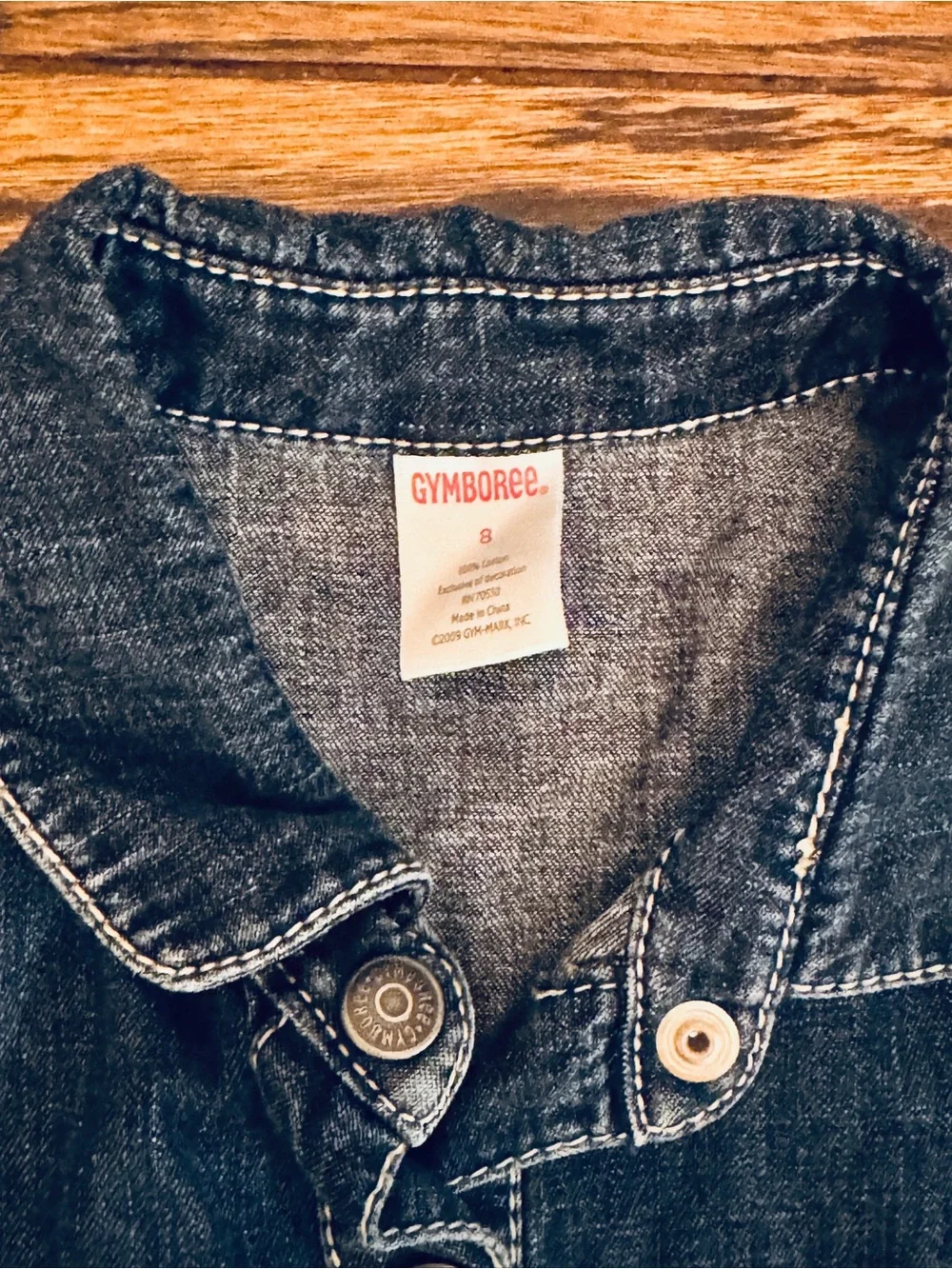 Gymboree Blue Denim Dress with Pink Belt